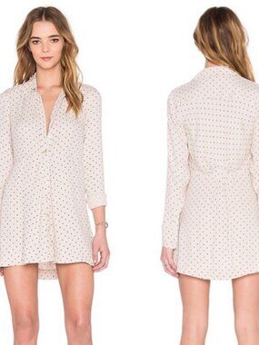 Free People This Town Polka Dot Mini Dress Size Large